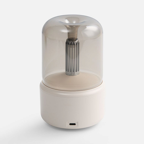 Увлажнитель-ароматизатор с подсветкой mistFlicker, молочно-белый - рис 4.