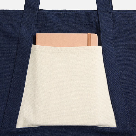 Шопер Shophop, синий с неокрашенным - рис 6.