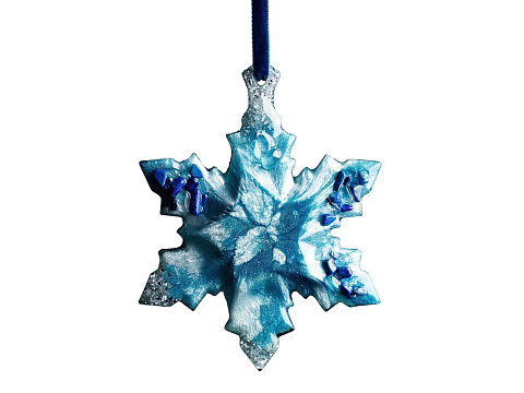 Елочные игрушки (Снежинка) Содалит