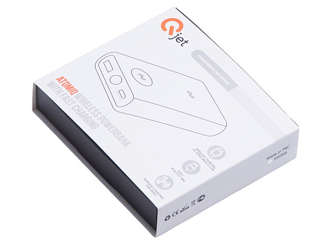 Внешний беспроводной аккумулятор 2-в-1 с функцией зарядки Apple Watch, QC/PD AtomIQ, 10000 мАч, белый - рис 13.