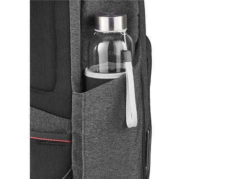 Рюкзак VICTORINOX Architecture Urban2 City Backpack 14'', серый, полиэстер / кожа, 30x19x42 см, 17 л - рис 10.