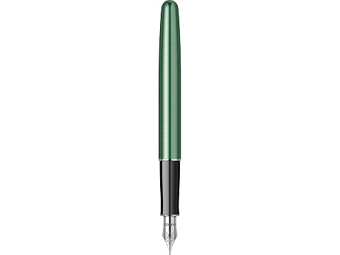 Перьевая ручка Parker Sonnet Essentials Green SB Steel CT, перо: F, цвет чернил: black, в подарочной упаковке. - рис 8.