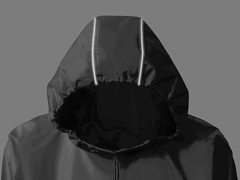 Дождевик - пончо Galaxy со светоотражающими элементами, серый - рис 9.