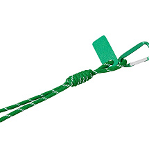 Брелок-веревочка на карабине Trinket, зеленый