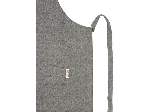 Pheebs 200 g/m2 recycled cotton apron, черный - рис 3.