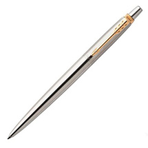 Шариковая ручка Parker Jotter Essential, St. Steel GT, стержень: Mblue