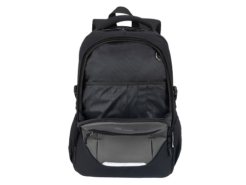 Рюкзак TORBER CLASS X, чёрно-серый, 46 x 32 x 18 см + Мешок для сменной обуви в подарок! - рис 5.