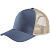 Бейсболка Blink, синяя (джинс) с бежевым - миниатюра