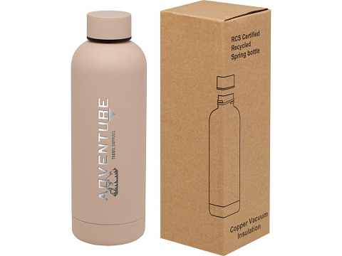Spring медная бутылка с вакуумной изоляцией, сертифицированная согласно RCS, 500 мл - Бледно-розовый - рис 7.