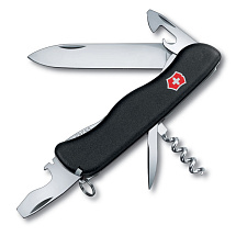 Нож перочинный VICTORINOX Picknicker, 111 мм, 11 функций, с фиксатором лезвия, красный