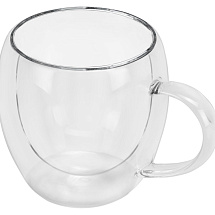 Кружка с двойными стенками Mont Blanc полукруглый, с ручкой 250 мл (Р)