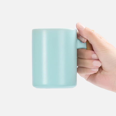 Кружка для сублимационной печати Ecogrami, голубая - рис 4.