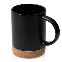 Кружка 450 мл с пробковым дном Корк & Бон, черный