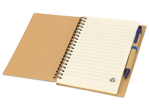 Блокнот Helly с ручкой, синий (Р) - рис 2.