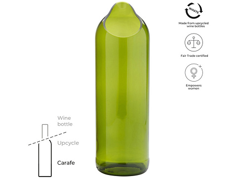 Originalhome ваза-бутылка - Зеленый - рис 2.