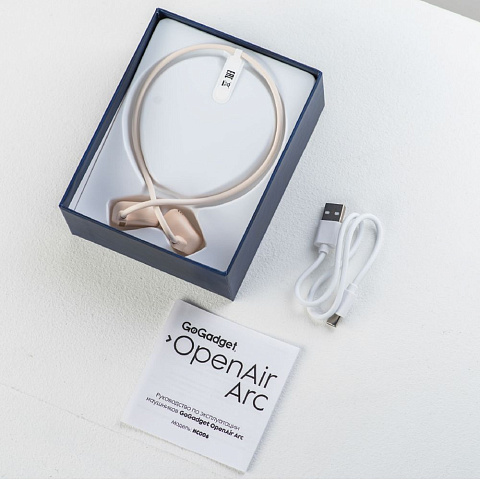 Беспроводные наушники OpenAir Arc, бежевые - рис 5.