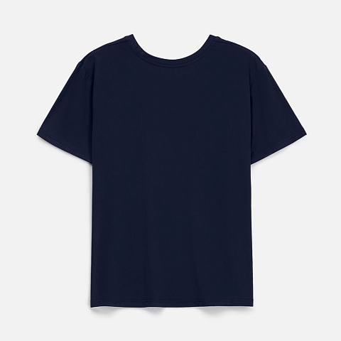 Футболка унисекс Senti, темно-синяя - рис 3.