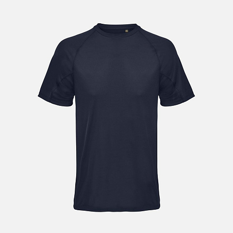 Футболка спортивная унисекс Vortex, темно-синяя - рис 2.