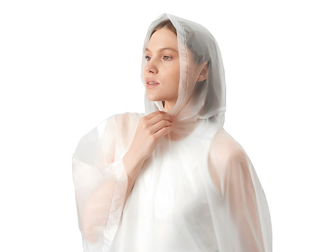 Пончо Hawaii c чехлом унисекс, белый - рис 5.