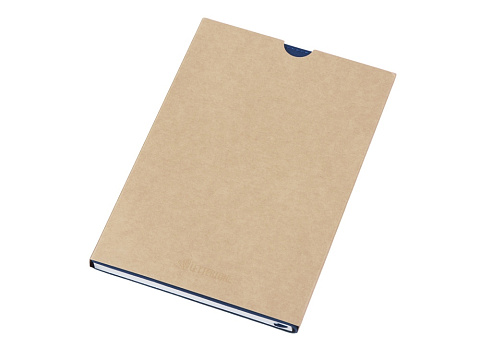 Блокнот А5 Bradbury, гибкая обложка, 80 листов 80 гр/м2 FSC бумага, темно-синий - рис 8.