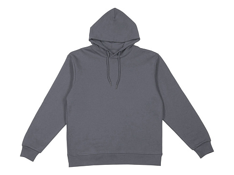 Толстовка с капюшоном оверсайз Lisbon унисекс, темно-серый - рис 17.