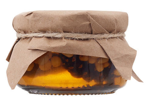 Мед с сосновой шишкой и кедровым орехом 120 гр. - рис 2.