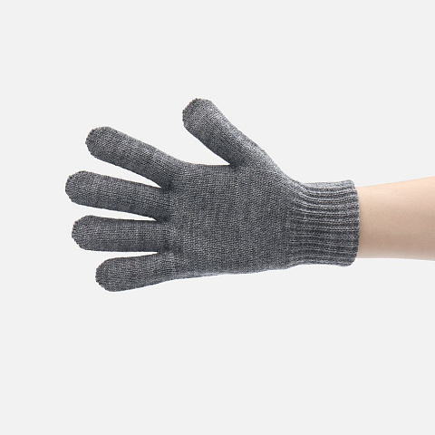 Перчатки Nobilis Mono, серый меланж - рис 3.