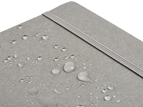 Блокнот из моющегося крафта и каменной бумаги А5 Fleekstone, гибкая обложка, серый - рис 5.