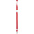 Шнурок для бейджа Tube Metal, красный - миниатюра - рис 6.