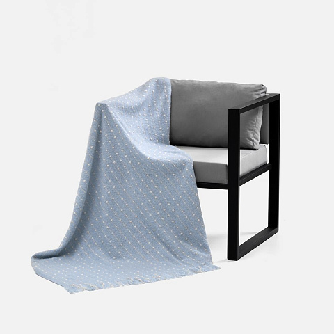 Плед Laforet, голубой - рис 5.