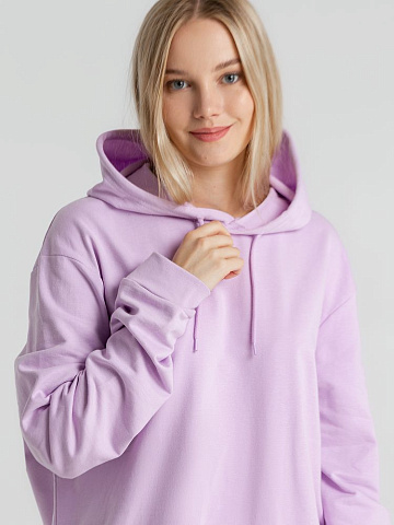 Толстовка с капюшоном унисекс Hoodie, сиреневая - рис 14.