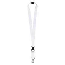 Ланъярд 2,5 см под сублимацию с трендовым карабином, межуровневым замком и замком обрыва