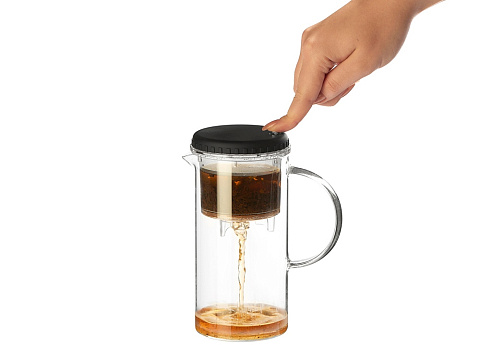 Стеклянный заварочный чайник Gunfu, 600 мл (Р) - рис 5.