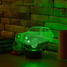 3D светильник Ретро Авто