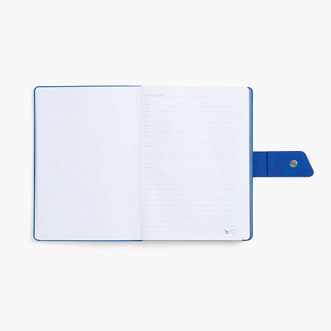 Ежедневник Boom, недатированный, черный c ярко-синий - рис 8.