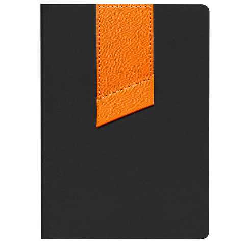 Ежедневник Bookmark, недатированный, черный с оранжевым - рис 3.