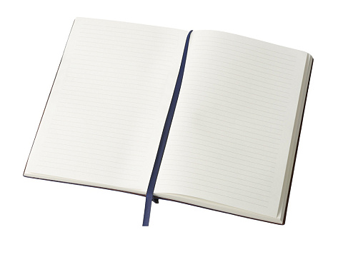 Блокнот А5 Scribe, гибкая обложка, 96 листов 80 гр/м2, темно-синий - рис 5.