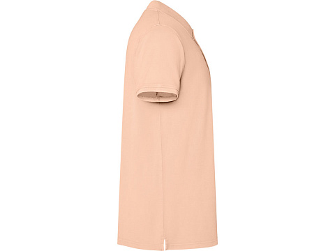 Рубашка поло Cobain унисекс, светло-абрикосовый выстиранный - рис 4.