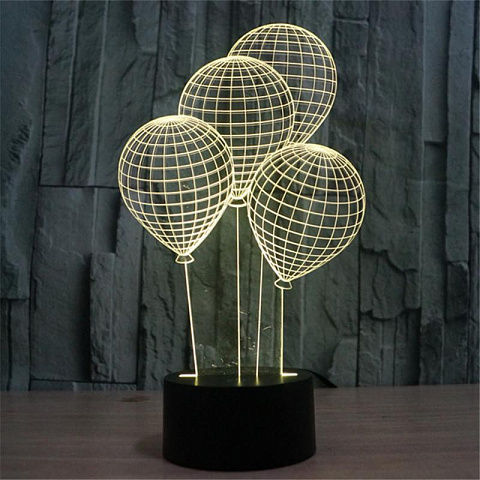 3D светильник Воздушные шарики - рис 3.