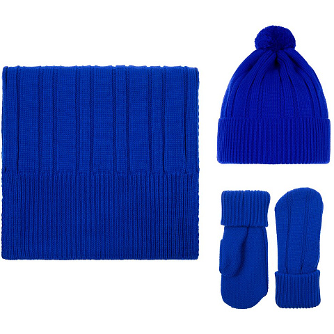 Шапка Knit Beat, синяя - рис 5.