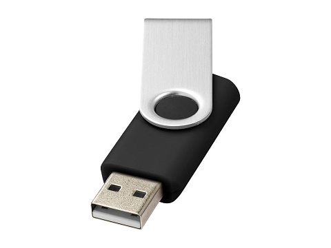 Флеш-карта Rotate USB 2.0 на 2 Гб, черный