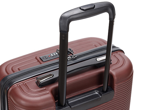 Чемодан TORBER Onego, бордовый, ABS-пластик, 59,5 х 39,5 х 24 см, 46 л - рис 6.