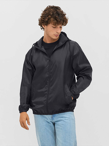 Ветровка унисекс Shield, черная - рис 5.