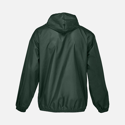 Ветровка унисекс Shield, темно-зеленая - рис 3.