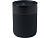 Java керамическая кружка емкостью 330 мл с силиконовой оберткой и пластиковой крышкой - сплошной черный - миниатюра