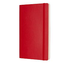 Записная книжка Moleskine Classic Soft (нелинованный), Large (13х21см), красный