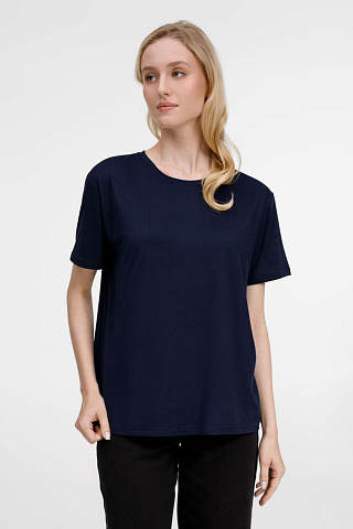 Футболка унисекс Senti, темно-синяя - рис 8.