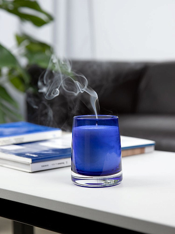 Ароматическая свеча Fragnola, пряная древесина и кардамон, темно-синяя - рис 7.