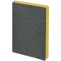 Ежедневник недатированный А5 Megapolis Nebraska Flex, серый с золотым обрезом (Р)