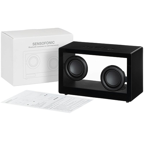 Bluetooth-колонка со светомузыкой Sensofonic, черная - рис 11.
